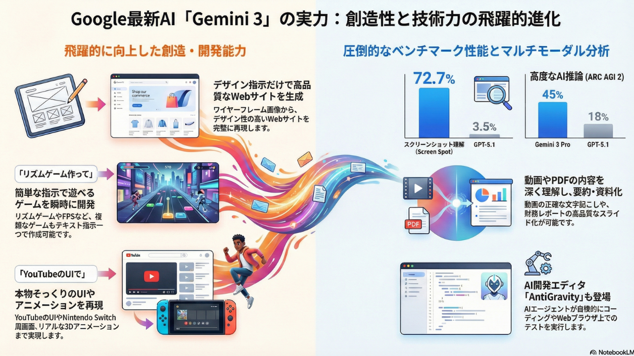 NotebookLM インフォグラフィック・資料生成